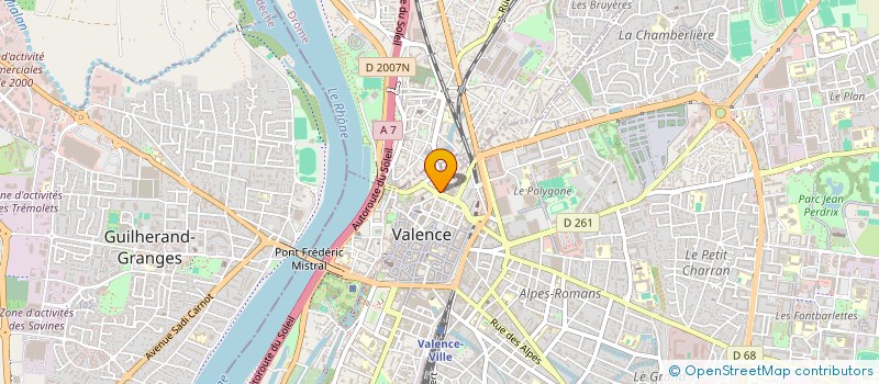 localisation de l'entreprise ASSOCIATION DEPARTEMENTALE DES RADIOAMATEURS AU SERVICE DE LA SECURITE CIVILE DE LA DROME à VALENCE