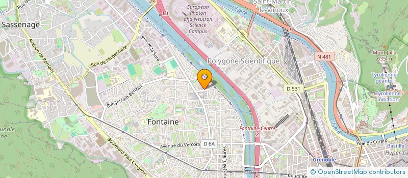 localisation de l'entreprise ASSOCIATION DEPARTEMENTALE DES RADIOAMATEURS DE L'ISERE (ADRI 38) à FONTAINE