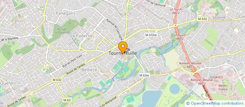 localisation de l'entreprise ASSOCIATION DEPARTEMENTALE DES RETRAITES DE LA POLICE DE LA HAUTE-GARONNE ET ISOLES  TOURNEFEUILLE