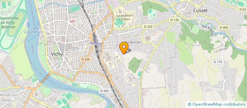 localisation de l'entreprise ASSOCIATION DEPARTEMENTALE DES RETRAITES MILITAIRES ET ANCIENS MILITAIRES DU CONJOINT SURVIVANT ET SYMPATHISANTS DE L'AL  CREUZIER-LE-VIEUX