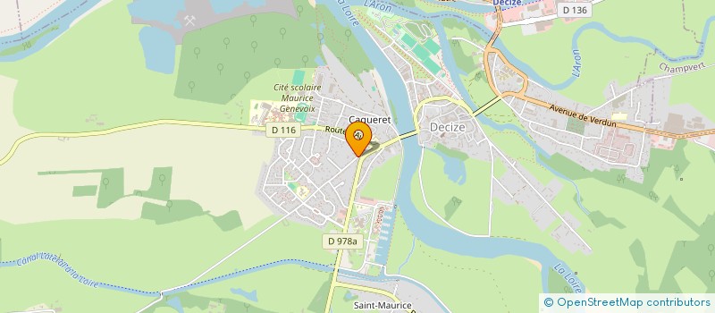 localisation de l'entreprise ASSOCIATION DEPARTEMENTALE DES TRANSPORTS SANITAIRES URGENTS (A.D.T.S.U. 58)  DECIZE