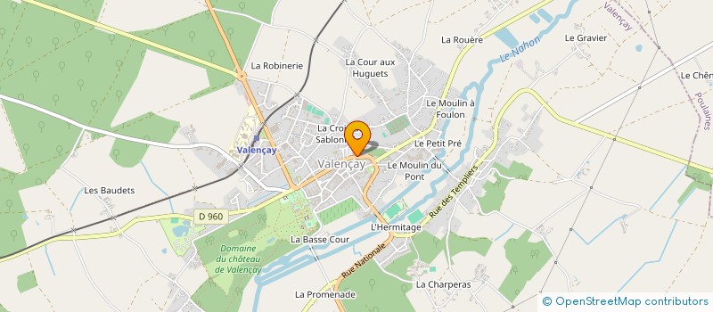 localisation de l'entreprise ASSOCIATION DEPARTEMENTALE DES TRANSPORTS SANITAIRES URGENTS ET SECONDAIRES DE L'INDRE à VALENCAY