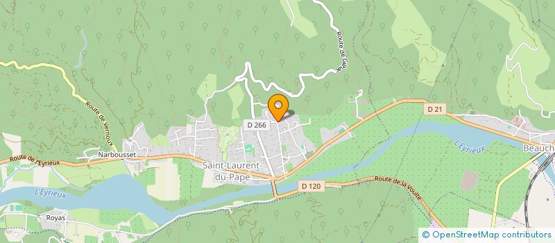 localisation de l'entreprise ASSOCIATION DEPARTEMENTALE DU CLUB NATIONAL DES BECASSIERS 'C. N. B.' DE L'ARDECHE  SAINT-LAURENT-DU-PAPE