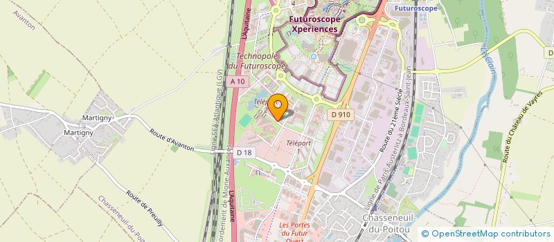 localisation de l'entreprise ASSOCIATION DEPARTEMENTALE FLSH ADMR 86  CHASSENEUIL-DU-POITOU