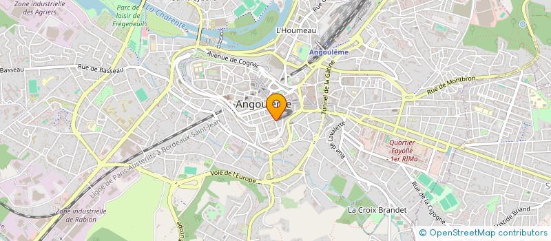 localisation de l'entreprise ASSOCIATION DEPARTEMENTALE INSERTION à ANGOULEME