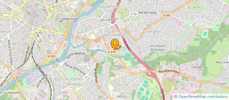 localisation de l'entreprise ASSOCIATION DEPARTEMENTALE LES TRETEAUX DE LA CHANSON à LIMOGES