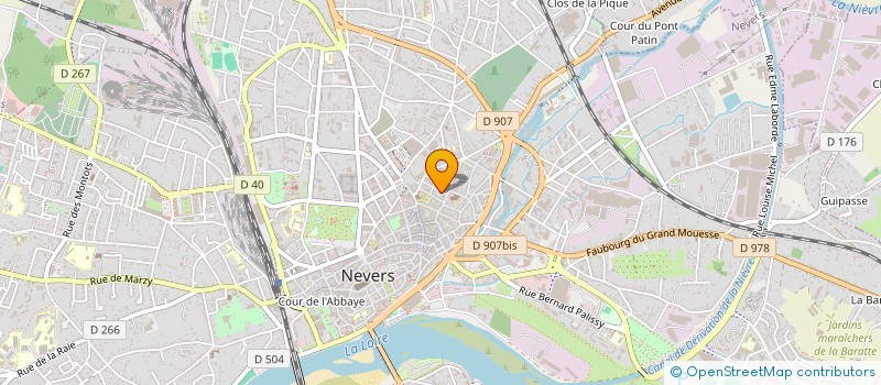 localisation de l'entreprise ASSOCIATION DEPARTEMENTALE POUR LE TOURISME EQUESTRE LA RANDONNEE ET L'EQUITATION DE LOISIR DE LA NIEVRE à NEVERS