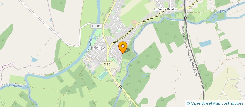 localisation de l'entreprise ASSOCIATION DEPARTEMENTALE VACANCES ECOLES LOISIRS à BRIOLLAY