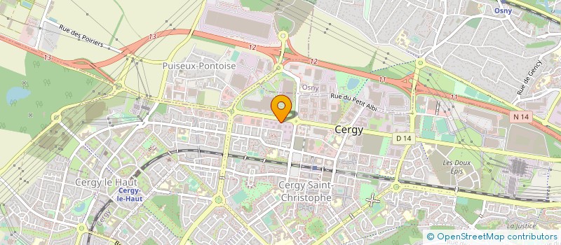 localisation de l'entreprise ASSOCIATION DEPARTEMENTALE VOYAGEURS GADJE ET TSIGANES EN FRANCE à CERGY
