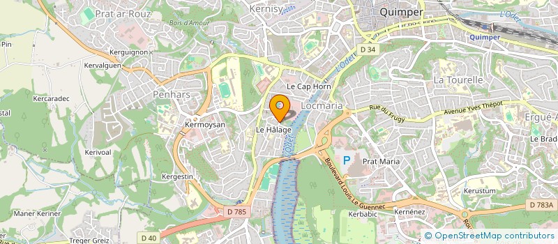 localisation de l'entreprise ASSOCIATION DEPARTEMENTALEPOUR L ENSEIGNEMENT ET LE DEVELOPPEMENT DU SECOURISME EN FINISTERE à QUIMPER