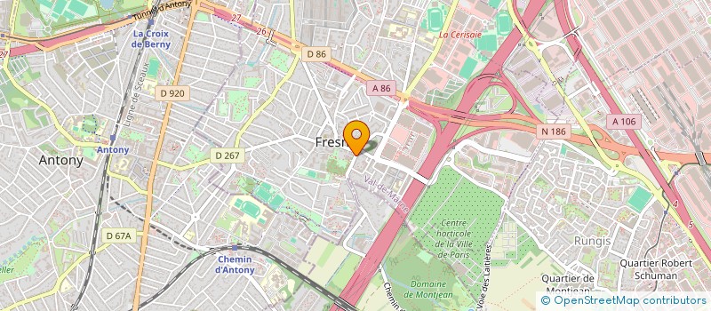 localisation de l'entreprise ASSOCIATION DEPTALE DES COMBATTANTS PRISONNIERS GUERRE COMBATTANTS D'ALGERIE TUNISIE MAROC T.O.E, VEUVES DU VAL DE MARNE  FRESNES