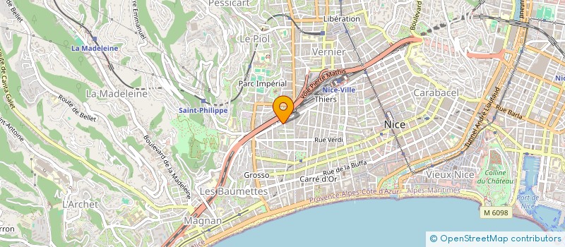 localisation de l'entreprise ASSOCIATION DERMATOLOGIE PEDIATRIQUE AM à NICE