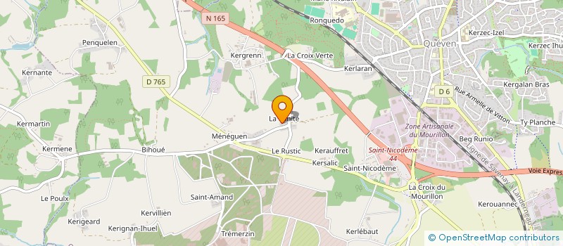 localisation de l'entreprise ASSOCIATION DES 3 CHAPELLES DE QUEVEN  QUEVEN