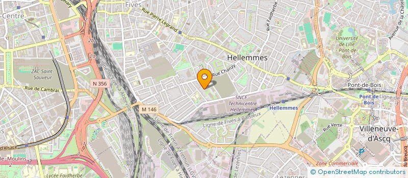 localisation de l'entreprise ASSOCIATION DES 3 ECOLES - ASSOCIATION DES PARENTS D ELEVES DES ECOLES JENNER SEVIGNE ET BERTHELOT A HELLEMMES à LILLE