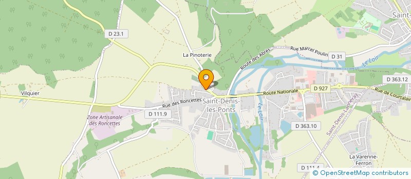 localisation de l'entreprise ASSOCIATION DES AAPPMA DE LA HAUTE VALLEE DU LOIR à SAINT-DENIS-LANNERAY