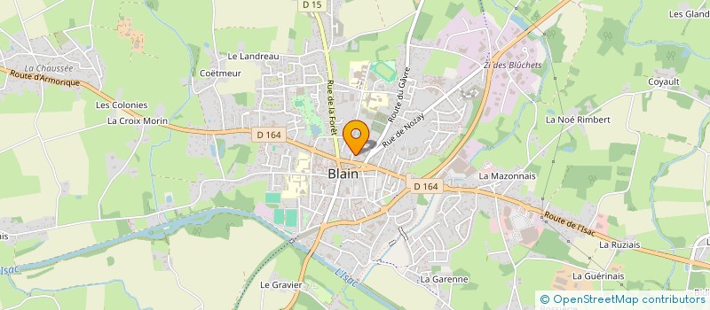 localisation de l'entreprise ASSOCIATION DES ACCIDENTES DE LA VIE (FNATH) 44- SECTION DES TROIS RIVIERES à BLAIN