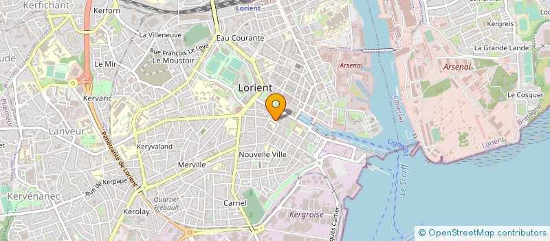 localisation de l'entreprise ASSOCIATION DES ACCIDENTES DE LA VIE (FNATH) GROUPEMENT INTERDEPARTEMENTAL MORBIHAN/FINISTERE  LORIENT