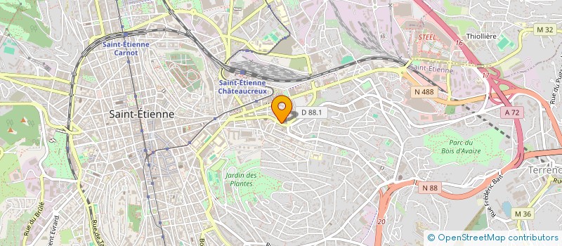 localisation de l'entreprise ASSOCIATION DES ACCIDENTES DE LA VIE (FNATH) GROUPEMENT LOIRE HAUTE LOIRE à SAINT-ETIENNE