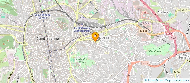 localisation de l'entreprise ASSOCIATION DES ACCIDENTES DE LA VIE (FNATH) SECTION DE SAINT ETIENNE PLUS ENVIRONS à SAINT-ETIENNE