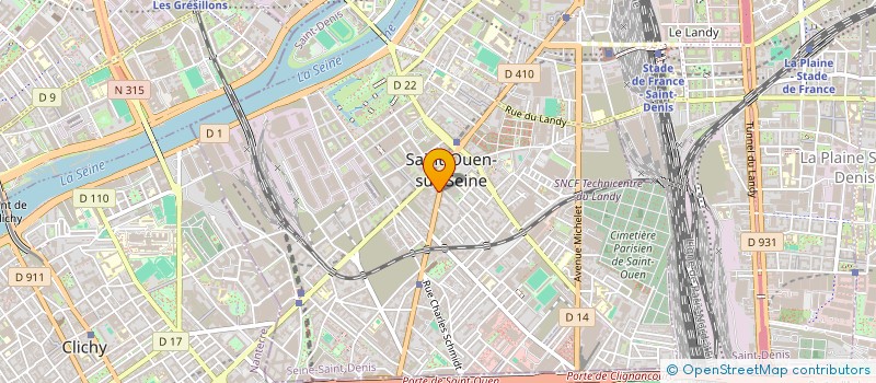 localisation de l'entreprise ASSOCIATION DES ACTEURS DE COMPLEMENT à SAINT-OUEN-SUR-SEINE