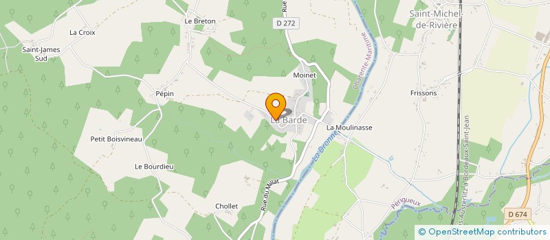 localisation de l'entreprise ASSOCIATION DES ACTEURS DE SANTE DE LA DRONNE  SAINT-AIGULIN