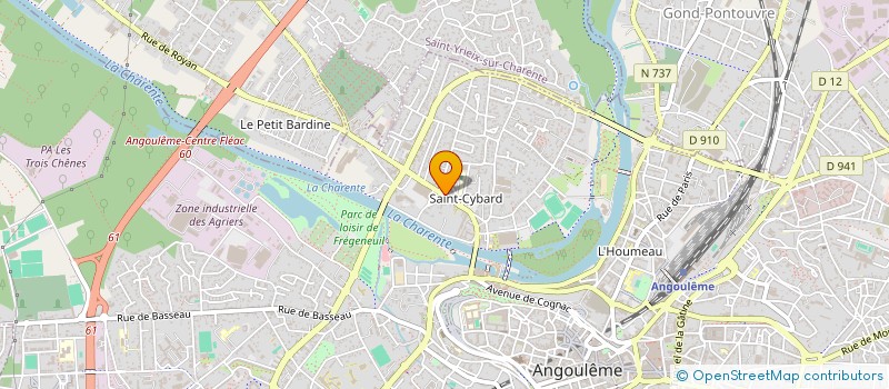 localisation de l'entreprise ASSOCIATION DES ACTEURS ECONOMIQUES DE SAINT-CYBARD à ANGOULEME