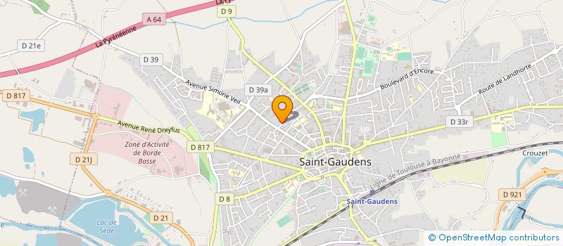 localisation de l'entreprise ASSOCIATION DES ACTIVITES SENIORS SICASMIR à SAINT-GAUDENS