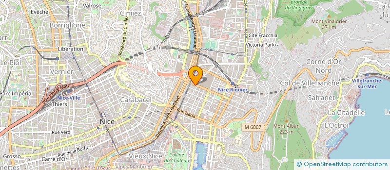 localisation de l'entreprise ASSOCIATION DES ACTIVITES SOCIALES ET CULTURELLES DU F3C COTE D AZUR à NICE