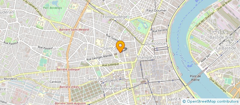 localisation de l'entreprise ASSOCIATION DES ADHERENTS DU RESTAURANT INTERADMINISTRATIF à BORDEAUX
