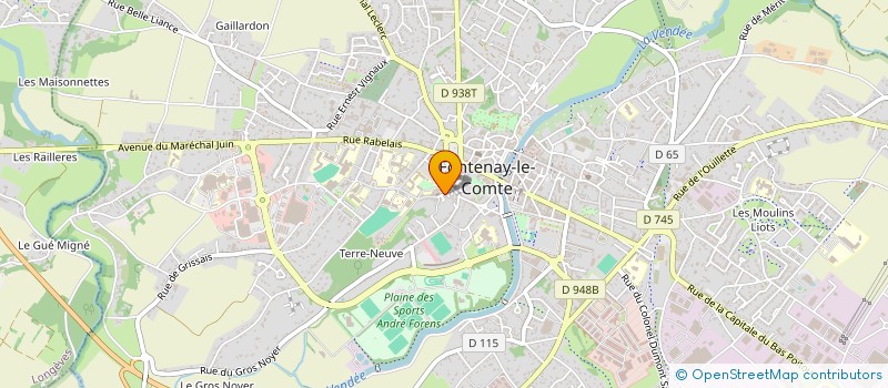 localisation de l'entreprise ASSOCIATION DES ADMIRATEURS D'OCTAVE DE ROCHEBRUNE ET DES AMIS DU CHATEAU DE TERRE NEUVE  FONTENAY-LE-COMTE