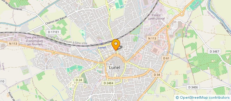 localisation de l'entreprise ASSOCIATION DES AEROMODELISTES LUNELLOIS (ADAL)  LUNEL