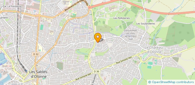 localisation de l'entreprise ASSOCIATION DES AFRICAINS DES SABLES D'OLONNE ET D'AILLEURS  LES SABLES-D'OLONNE