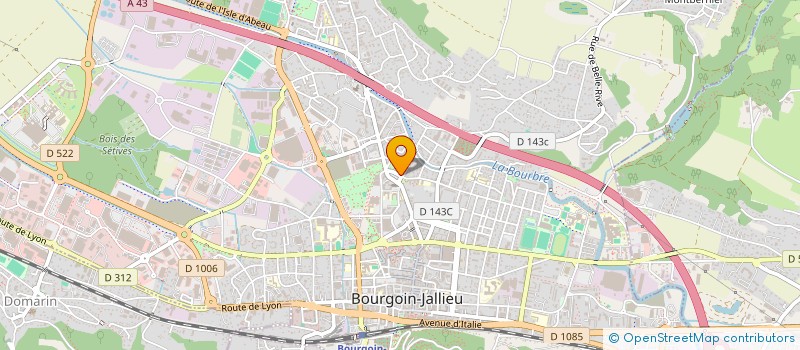 localisation de l'entreprise ASSOCIATION DES AGENTS ET DES RETRAITES DE LA COMMUNE DE BOURGOIN-JALLIEU  BOURGOIN-JALLIEU