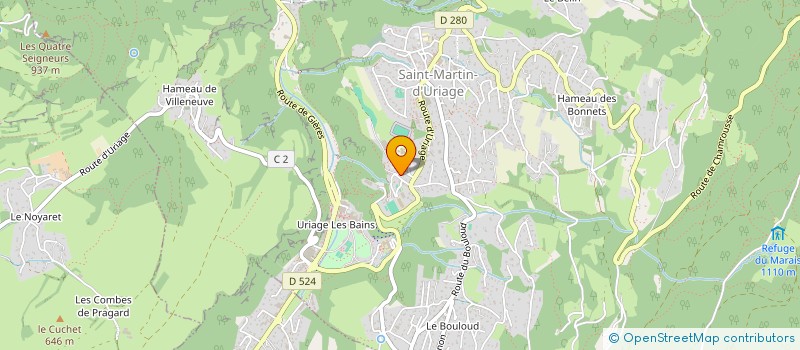 localisation de l'entreprise ASSOCIATION DES AGRICULTEURS DE SAINT MARTIN D'URIAGE (ADASMU)  SAINT-MARTIN-D'URIAGE