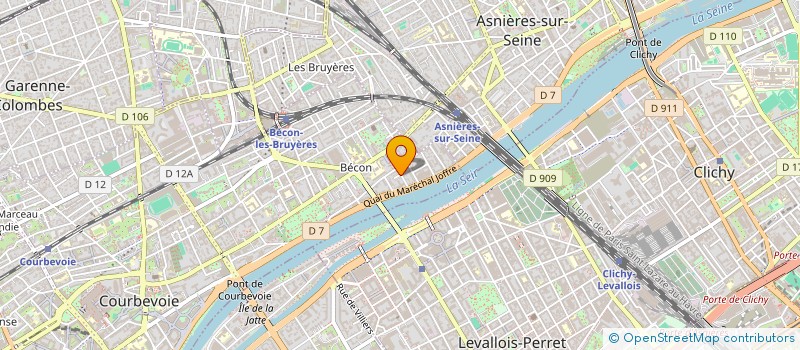 localisation de l'entreprise ASSOCIATION DES AINES ET ANCIENS GUIDES ET SCOUTS D'EUROPE à COURBEVOIE