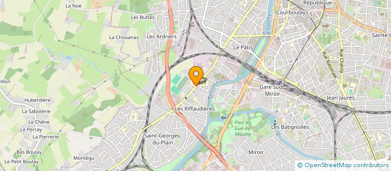 localisation de l'entreprise ASSOCIATION DES AINES RURAUX BRASSENS LE MANS 5EME CANTON ALLONNES  LE MANS