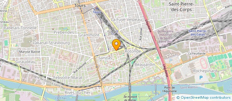 localisation de l'entreprise ASSOCIATION DES ALGERIENS DE TOURS VAL DE LOIRE (A.A.T.V.L.)  TOURS