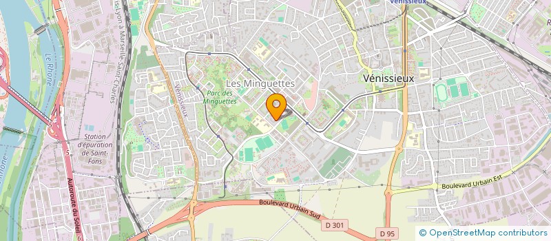 localisation de l'entreprise ASSOCIATION DES ALGERIENS EN FRANCE  VENISSIEUX