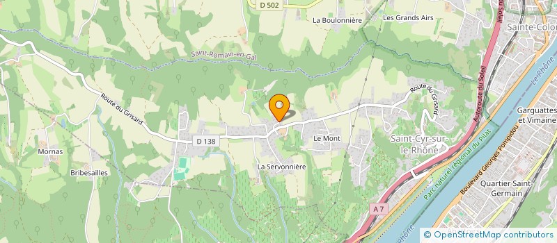 localisation de l'entreprise ASSOCIATION DES ALLOBROGES  SAINT-CYR-SUR-LE-RHONE