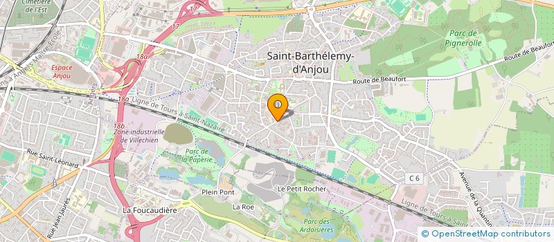 localisation de l'entreprise ASSOCIATION DES ALUMNI DE L'ESAIP  SAINT-BARTHELEMY-D ANJOU