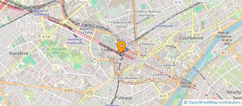 localisation de l'entreprise ASSOCIATION DES ALUMNI ET DES AMIS DE L'UNIVERSITE DE XIDIAN EN FRANCE  PUTEAUX