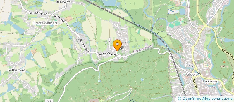 localisation de l'entreprise ASSOCIATION DES AMATEURS BENEVOLES POUR LA SAUVEGARDE DES VARIETES FRUITIERES REGIONALES EN VOIE DE DISPARITION à EVETTE-SALBERT