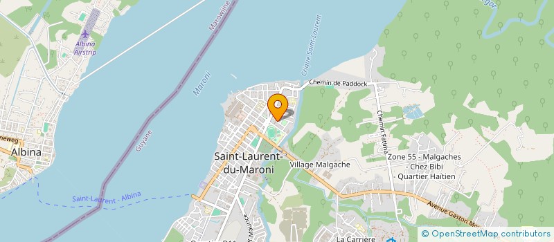 localisation de l'entreprise ASSOCIATION DES AMATEURS D'OISEAUX CHANTEUR  SAINT-LAURENT-DU-MARONI