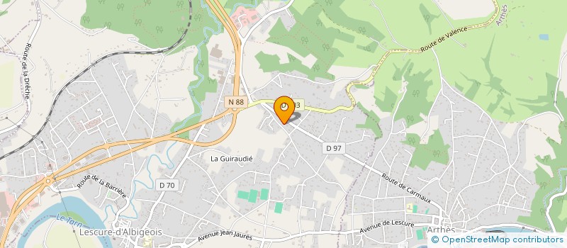 localisation de l'entreprise ASSOCIATION DES AMIS D'ALEX TOMASZYK à CAGNAC-LES-MINES