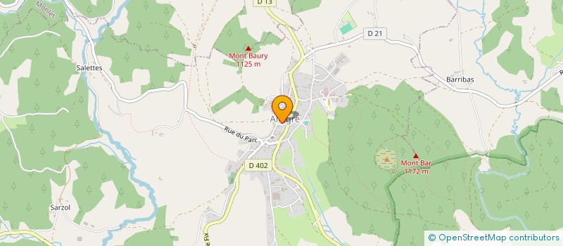 localisation de l'entreprise ASSOCIATION DES AMIS D'ALLEGRE à ALLEGRE