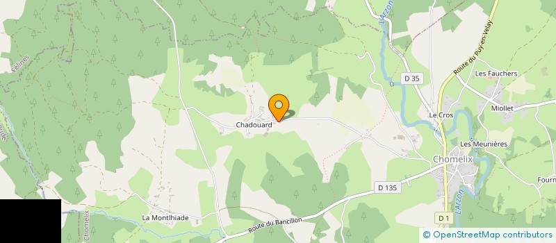 localisation de l'entreprise ASSOCIATION DES AMIS DE CHADOUARD  CHOMELIX