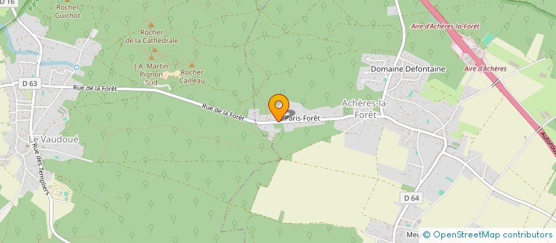 localisation de l'entreprise ASSOCIATION DES AMIS DE CHOMO à ACHERES-LA-FORET