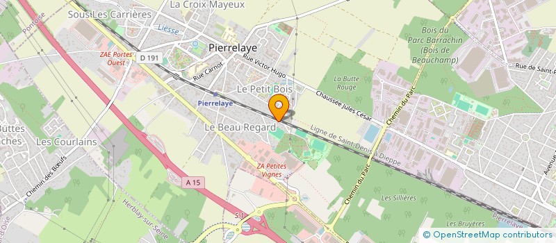 localisation de l'entreprise ASSOCIATION DES AMIS DE CLAUDE WILFRID ETOKA IN PARIS  PIERRELAYE