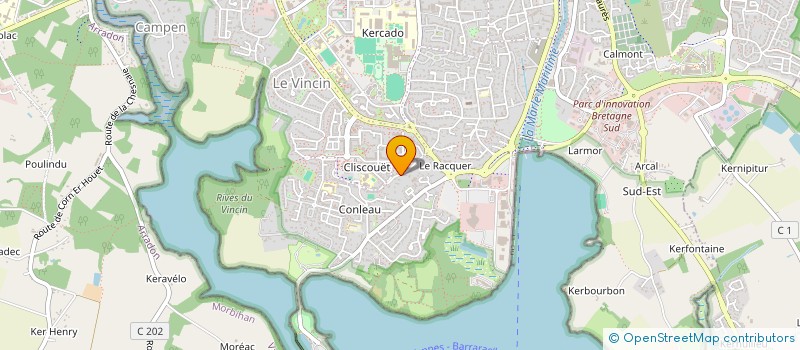 localisation de l'entreprise ASSOCIATION DES AMIS DE CONLEAU à VANNES