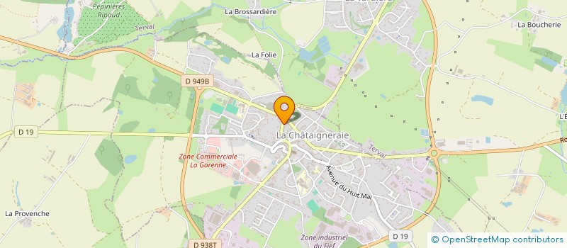 localisation de l'entreprise ASSOCIATION DES AMIS DE FELIX LIONNET à LA CHATAIGNERAIE
